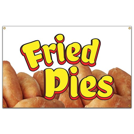 Signmission Fried Pies Banner Concession Stand Food Truck Single Sided B-Fried Pies19